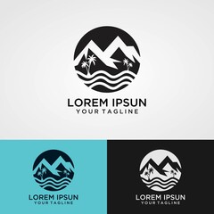 Mountain logo design creative idea