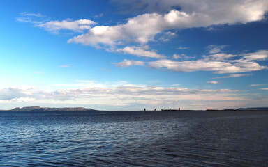 Vast expanse of the Great lakes - Lake Superior - Thunder Bay Marina, Ontario, Canada