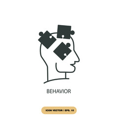 behavior icons  symbol vector elements for infographic web