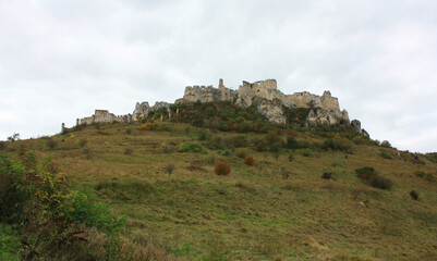Fototapeta na wymiar Old Spis Castle in Slovakia
