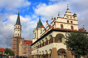 Fototapeta na wymiar Old Town Hall in Levoca, Slovakia 