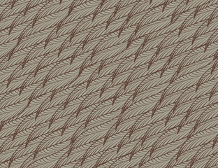 texture of leaf wawes with ethno motif