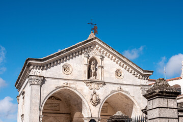 Famous Archangel Michael pilgrimage church in Monte Sant'Angelo, Gargano peninsula in Southern Italy