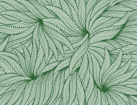 green leaves fern pattern for cover
