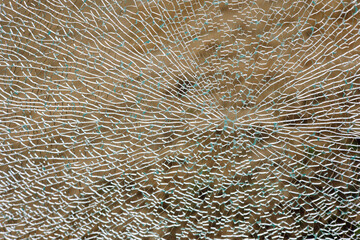 close up of a texture, cracked glass texture