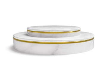 Marble podium 3d realistic render 