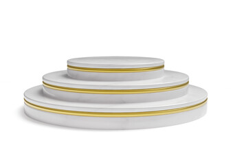 Marble podium 3d realistic render 