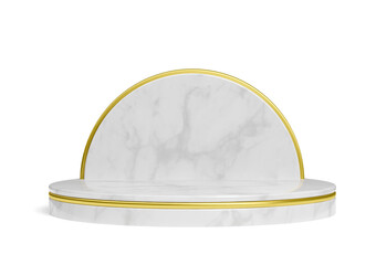 Marble podium 3d realistic render 