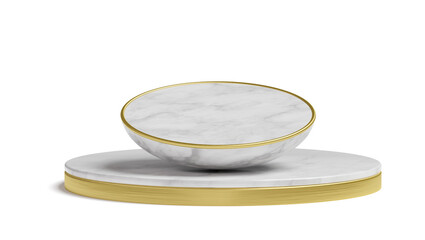 Marble podium 3d realistic render 
