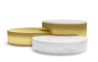 Marble podium 3d realistic render 