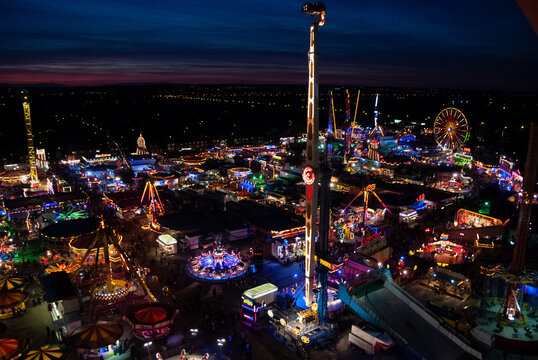 Fairground Rides At Night