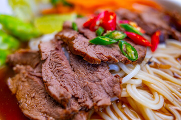 grilled beef steak with vegetables