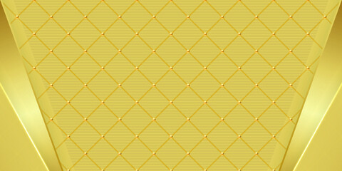 Golden luxury background with golden beads. Vector illustration.