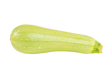 Zucchini isolated on a white background. Useful product, vegetable.