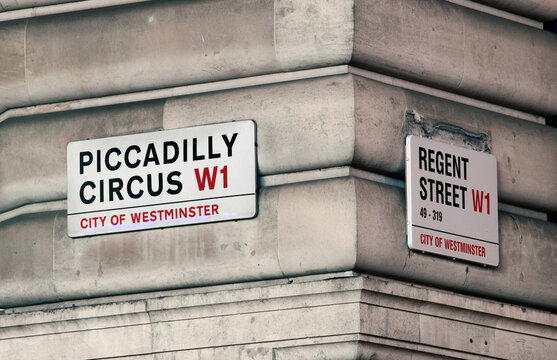 London Street Sign, Piccadilly Circus