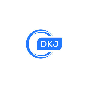 DKJ letter design for logo and icon.DKJ typography for technology, business and real estate brand.DKJ monogram logo.vector illustration.