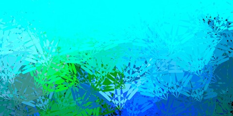 Dark Blue, Green vector layout with triangle forms.