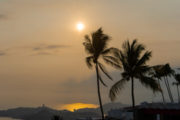 Obraz premium sunset at the beach