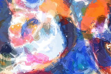 Obraz premium Abstract beautiful colorful texture rainbow