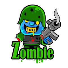 Vector illustration of halloween zombies. Vector illustration of halloween zombies. Blue zombies. Ready for party. 31 October. Halloween