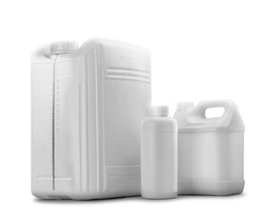 Group of three plastic containers in three sizes