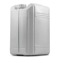 Large capacity plastic container. Insolated on white background