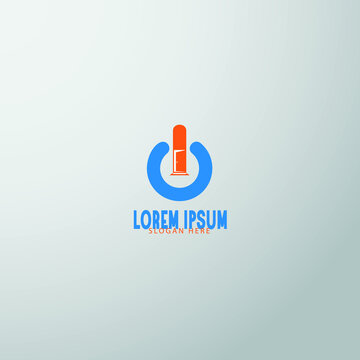 Technology logo blue vector design