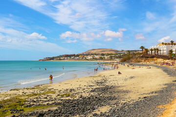 Playa en Costa Calma, Fuerteventura, Islas Canarias