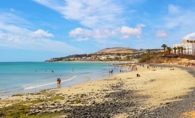 Playa en Costa Calma, Fuerteventura, Islas Canarias