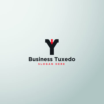 law tuxedo logo vector design