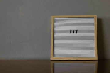 Fit Letterboard with copy space 
