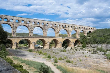 Cercles muraux Pont du Gard Pont du Gard en été