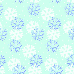 Snowflake Cartoon Pattern