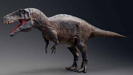 Obraz na płótnie Canvas Acrocanthosaurus dinosaur , of background. 3d rendering