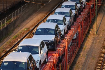 railway car transporter - goods export of economy