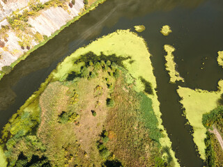 Aerial view of Iskar river Gorge near Lakatnik, Bulgaria