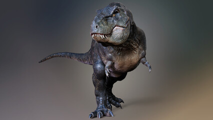 The largest Tyrannosaurus Rex Sue, concept background work. 3d rendering