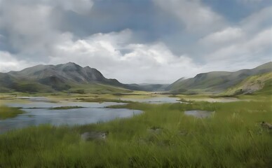 a view of a beautiful landscape