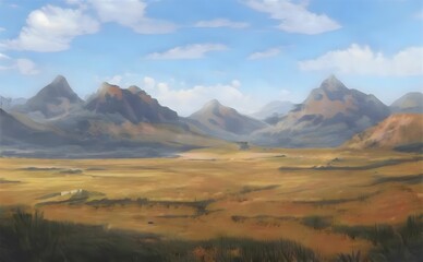 view of the mountains