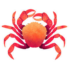 drawing digital crab live red design trends with gradients
