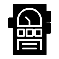 Fototapeta premium machine glyph icon