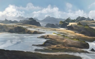 lake in the mountains