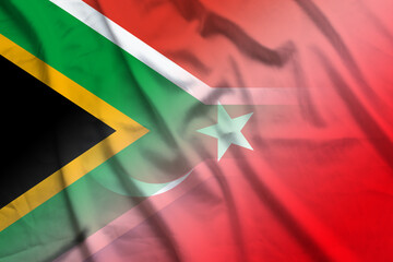 South Africa and Turkey state flag transborder relations TUR ZAF