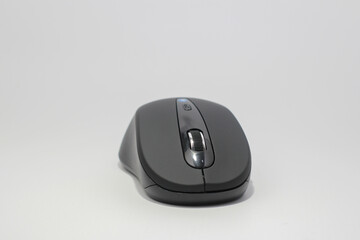 wireless Mouse computer isolated on white background with selective focus