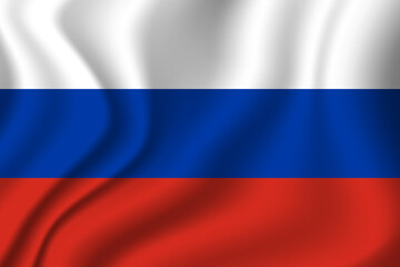 Flag of Russia. Russian national symbol in official colors. Template icon. Abstract vector background