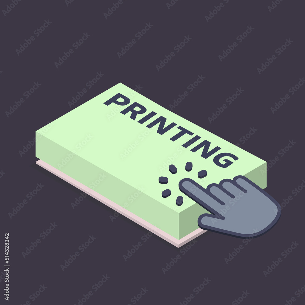 Poster Computer keyboard key with key printing. Keyboard keys icon button