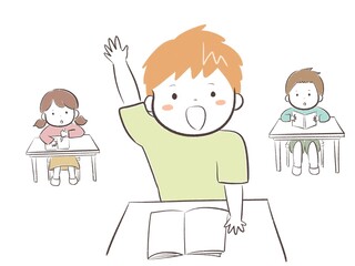 元気で積極的なこども(成績優秀)