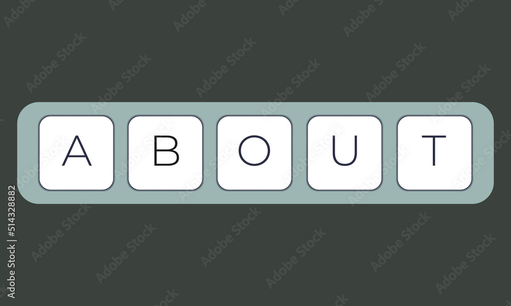 Fototapete Computer keyboard key with key about. Keyboard keys icon button