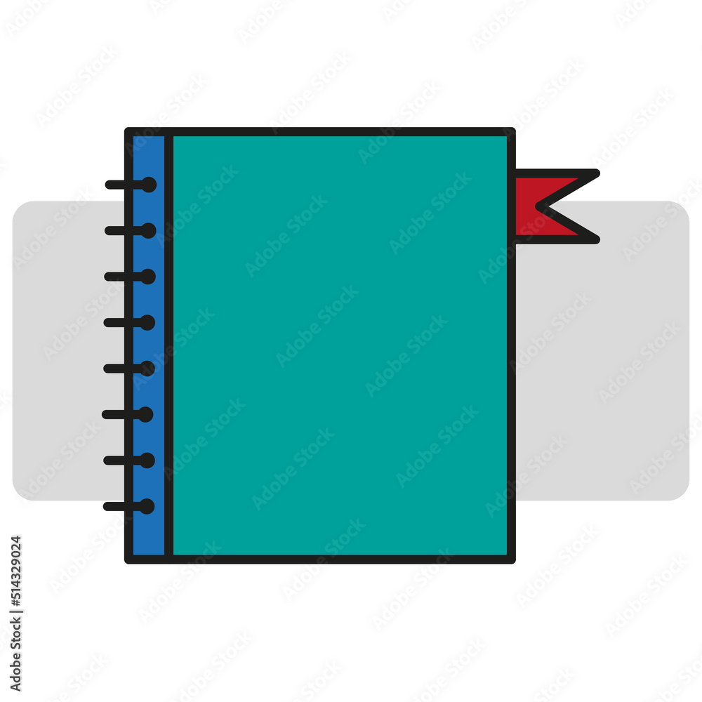 Poster notepad icon. design template page. vector illustration. stock image.