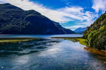 Rio Arrayanes in Los Alerces National Park in Chubut Argentina